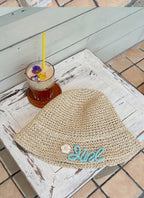 Cocoa Egg Milk Woven Straw Hat - STRAWAURA