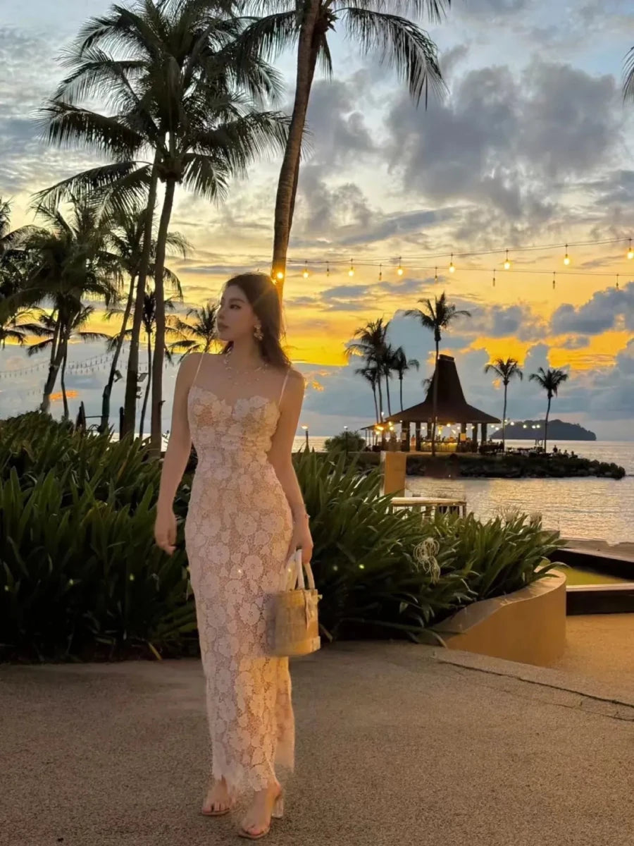 Cream Toast Straw Vacation Beach Bag - STRAWAURA