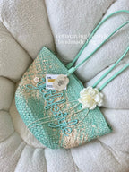 Mint Mambo Straw Tote - STRAWAURA