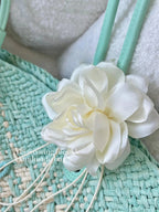 Mint Mambo Straw Tote - STRAWAURA