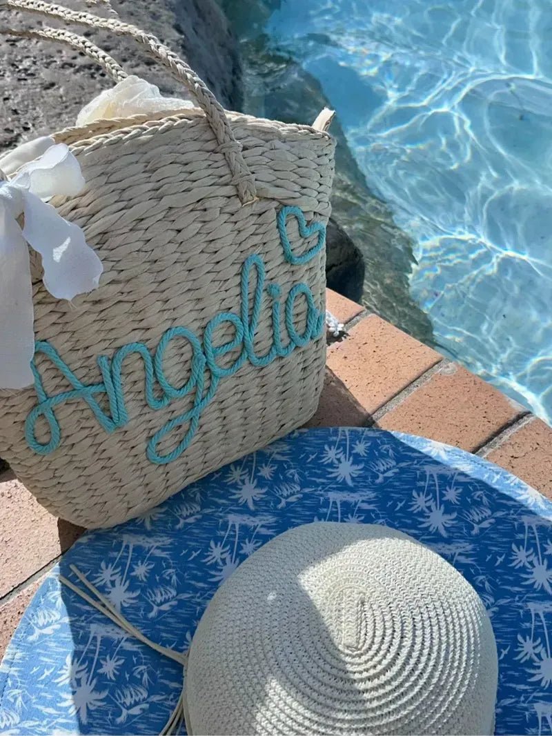 Nelly Beach Custom Beach Straw Tote - STRAWAURA