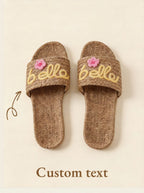 Rillohome Custom Straw Slippers - STRAWAURA