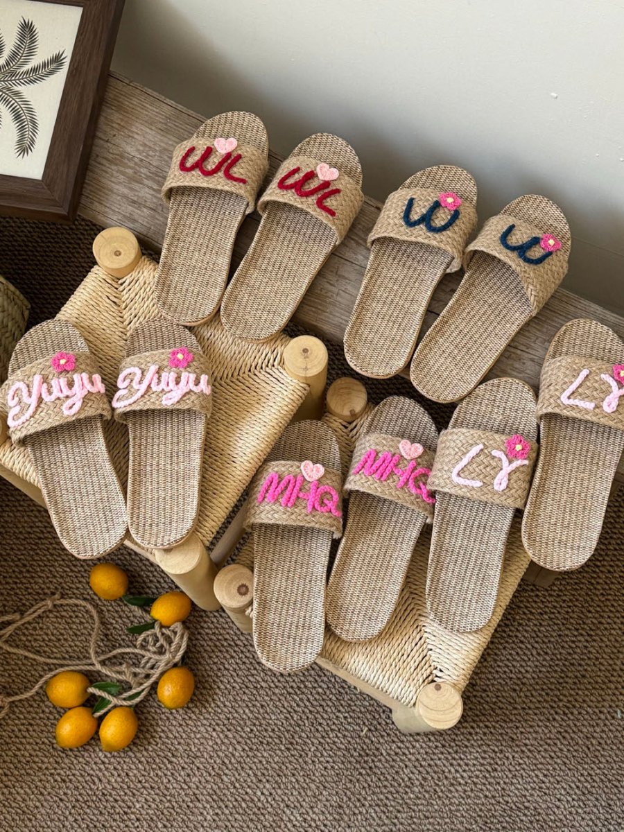 Rillohome Custom Straw Slippers - STRAWAURA