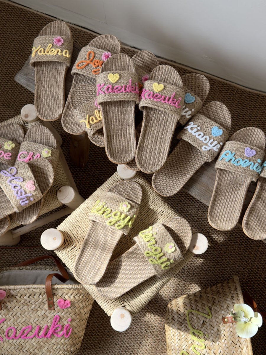 Rillohome Custom Straw Slippers - STRAWAURA